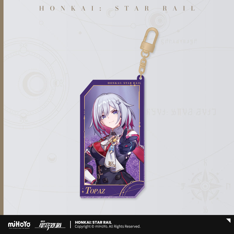 Strap Glitter Acrylic Glow In The Dark [Honkai: Star Rail] - Stellar Invitation series vol.2 (plusieurs modèles)