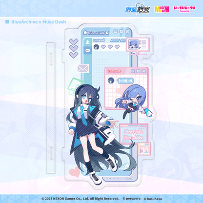 Acrylic Side Stand Pour Ecran / Moniteur [Muse Dash] - Blue Archive Collab