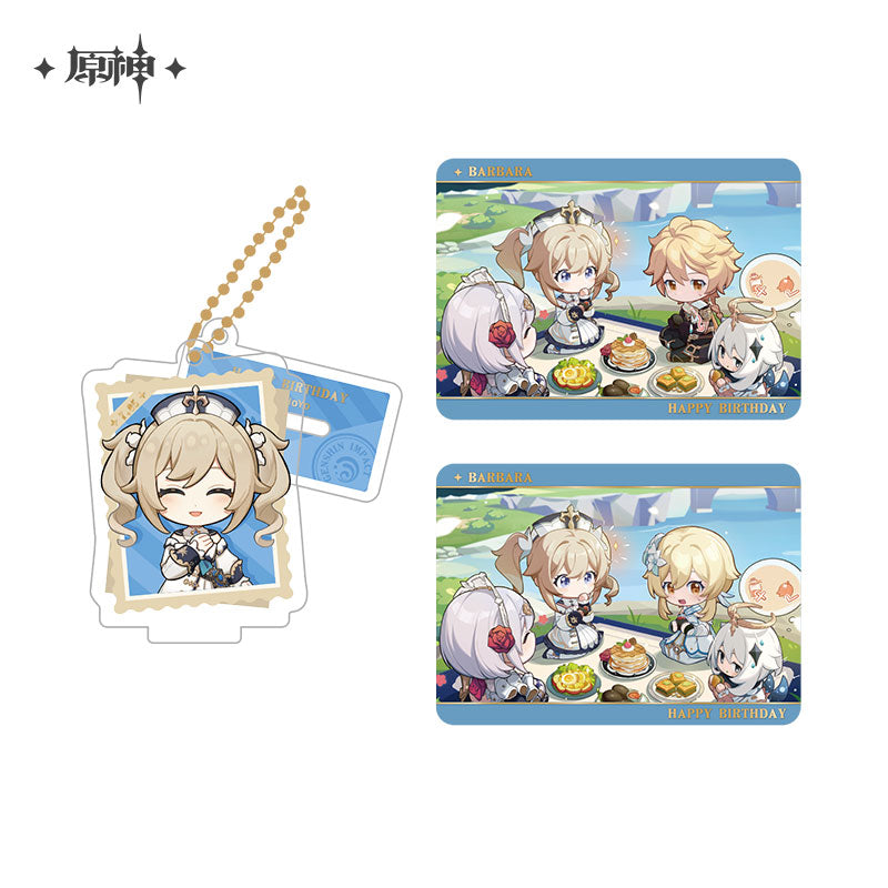 Acrylic Strap Standee Set [Genshin Impact] - Barbara - Photos of a Good Time series