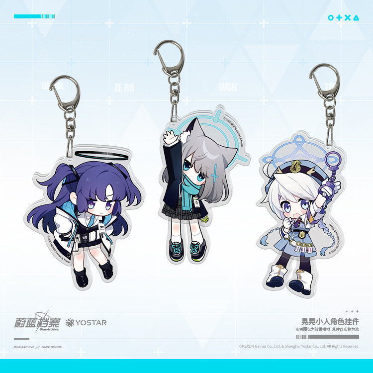 Acrylic Keychain [Blue Archive] Hanging Villain series Vol.1 (Plusieurs Modèles)