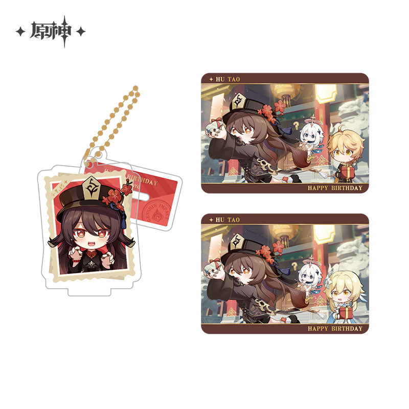 Acrylic Strap Standee Set [Genshin Impact] - Hu Tao - Photos of a Good Time series