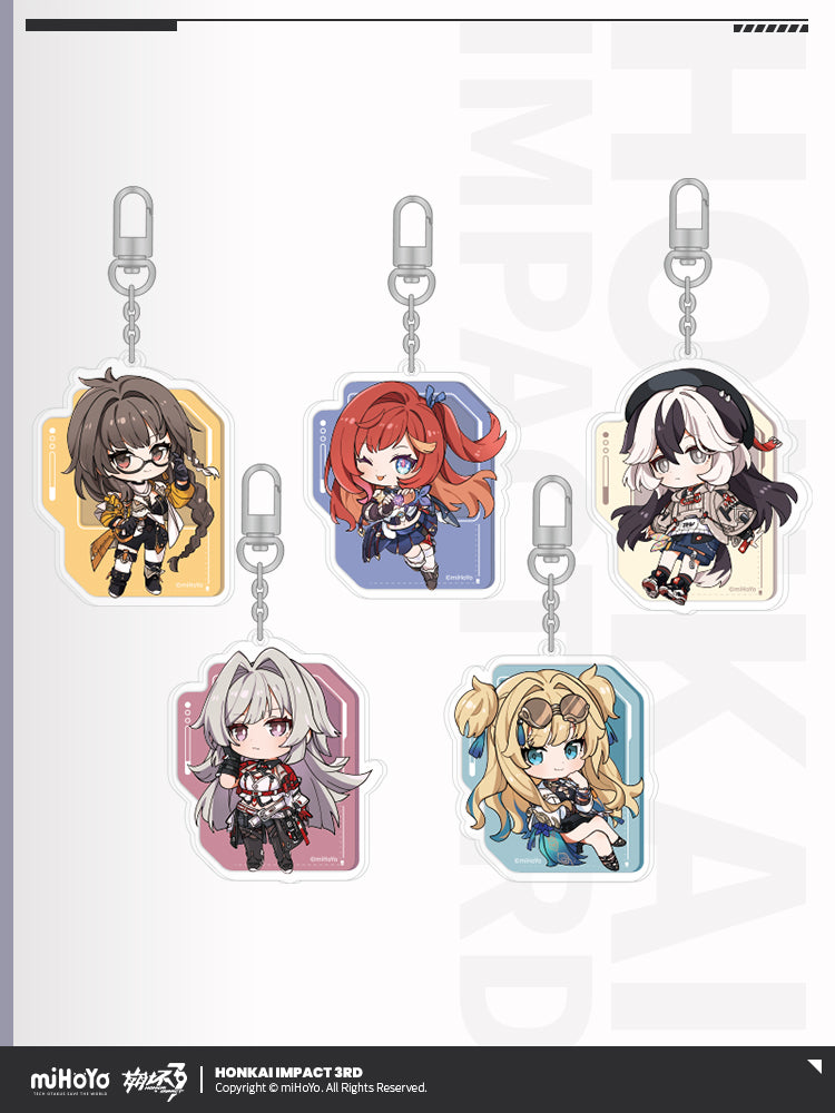 Acrylic Strap [Honkai Impact 3rd] - Part 2 Chibi series - (Plusieurs Modèles)