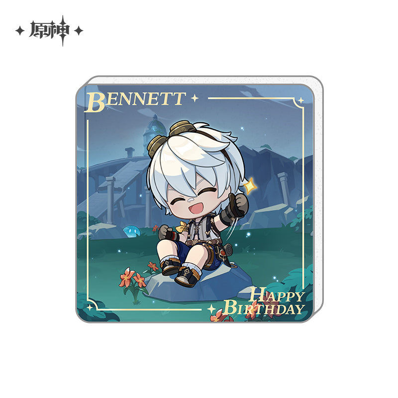 Magnet Réfrigérateur [Genshin Impact] - Happy Birthday Art Series (Plusieurs Modeles)