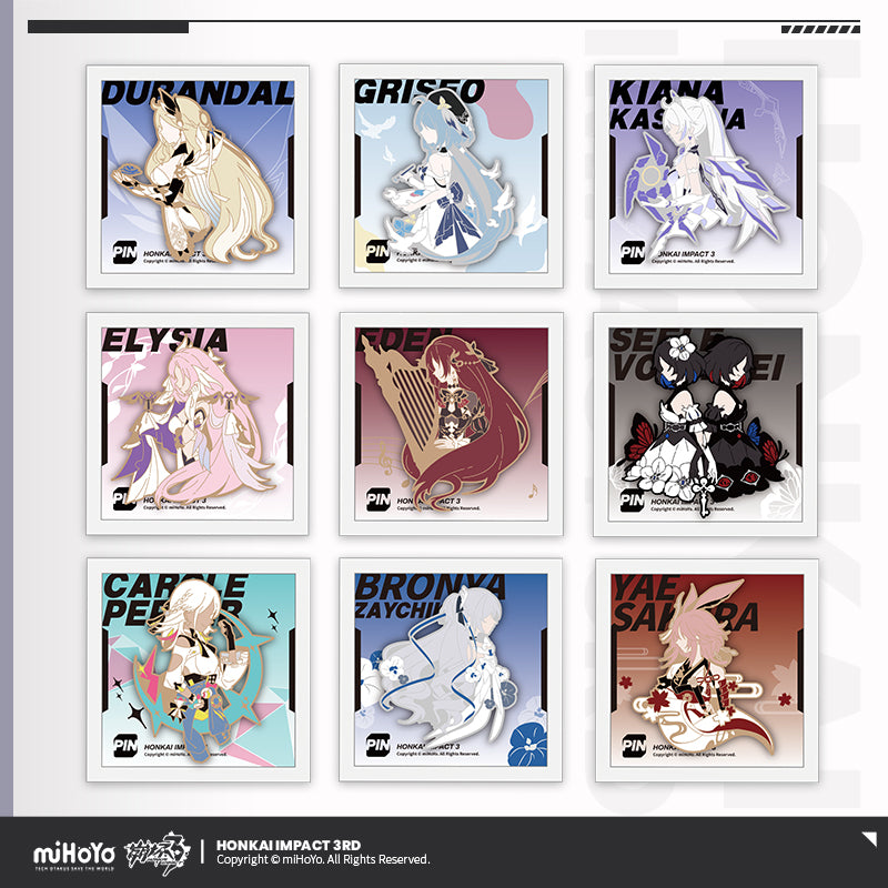 Broche pins [Honkai Impact 3rd] - Character theme vol.1 (plusieurs modèles)