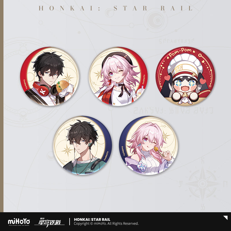 Badge [Honkai: Star Rail] - Time To Feast Gourmet Tour Series / KFC Collab (plusieurs modeles)