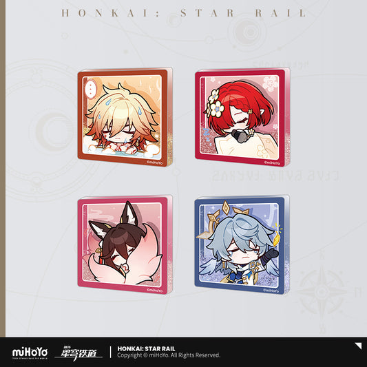 Glitter Fridge Magnet [Honkai: Star Rail] - Série Emoticônes / Sticker vol.4