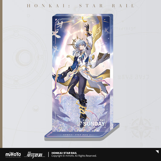 Acrylic Glitter Block standee  [Honkai: Star Rail] - Sunday - Character Portrait Series