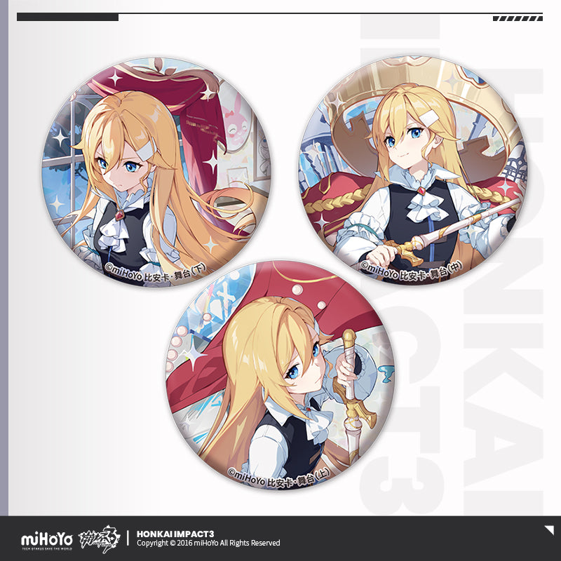 Set de 3 Badge [Honkai Impact 3rd] - Stigmata Series - Type J: Bianka Theatre