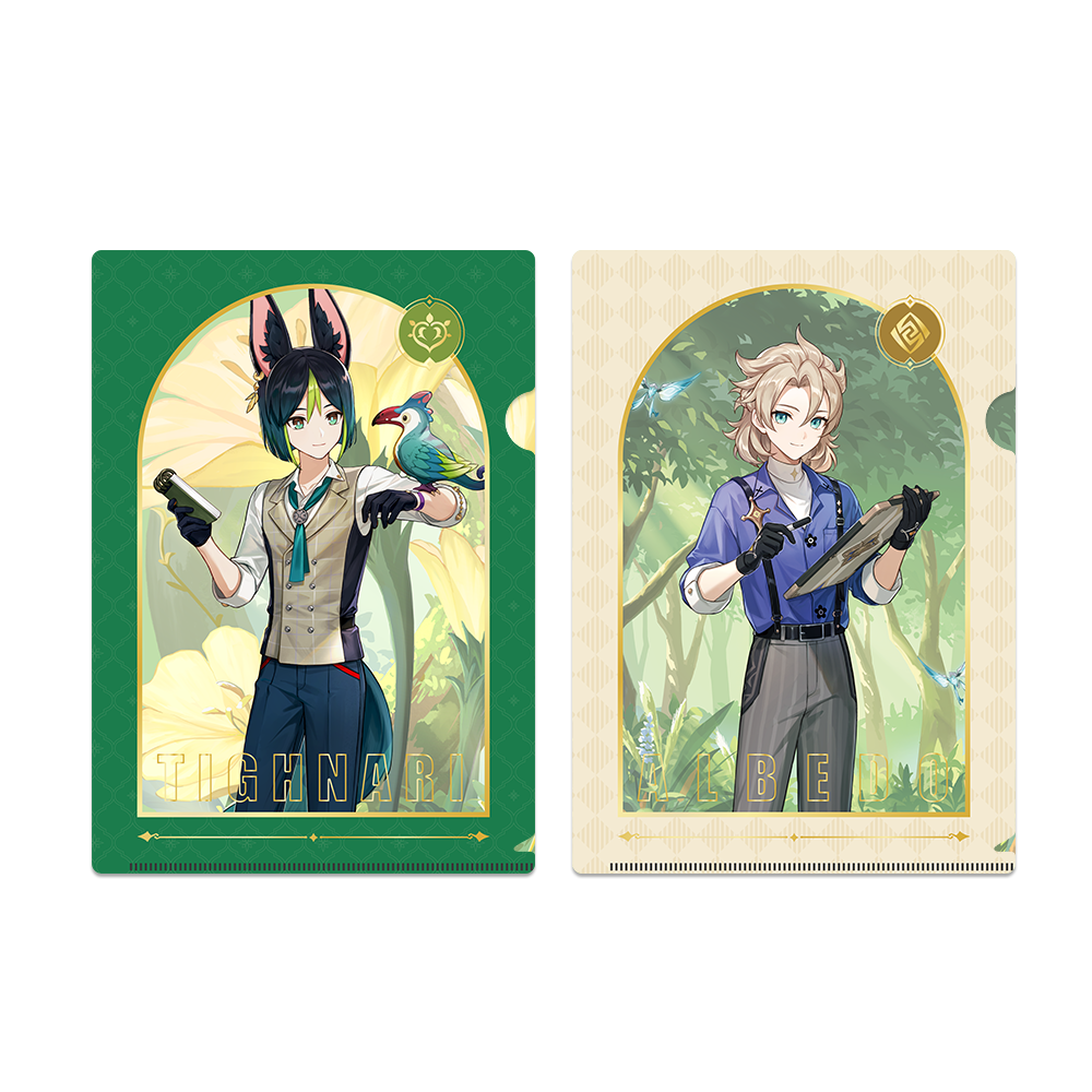 Clearfile A4 [Genshin Impact] x M&G stationary collab - Forest Adventure (plusieurs modèles)