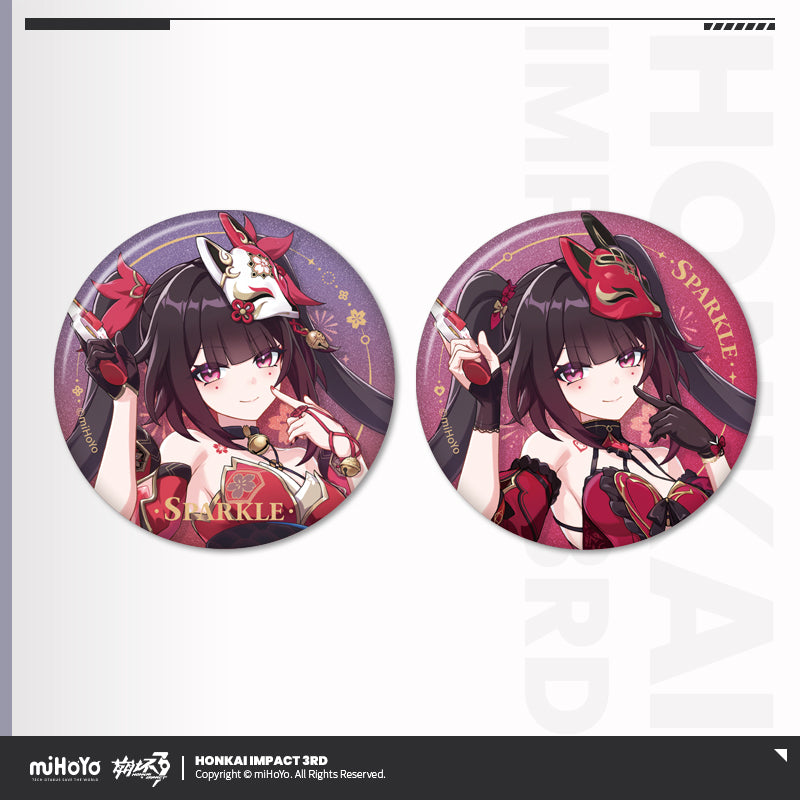 Set de 2 Badge [Honkai Impact 3rd] - Sparkle / Hanabi - 7.9 Ver. Honkai Impact x Honkai: Star Rail Cross-Collab