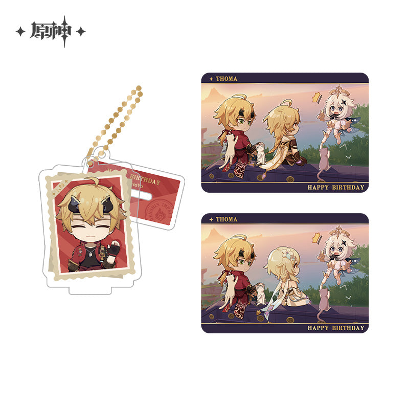 Acrylic Strap Standee Set [Genshin Impact] - Thoma - Photos of a Good Time series