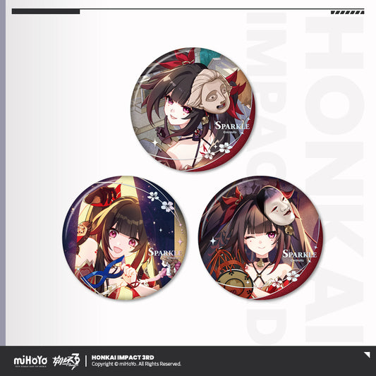 Set de 3 Badge [Honkai Impact 3rd] - Sparkle: Thousand-Faced Maestro - 7.9 Ver. Honkai Impact x Honkai: Star Rail Cross-Collab