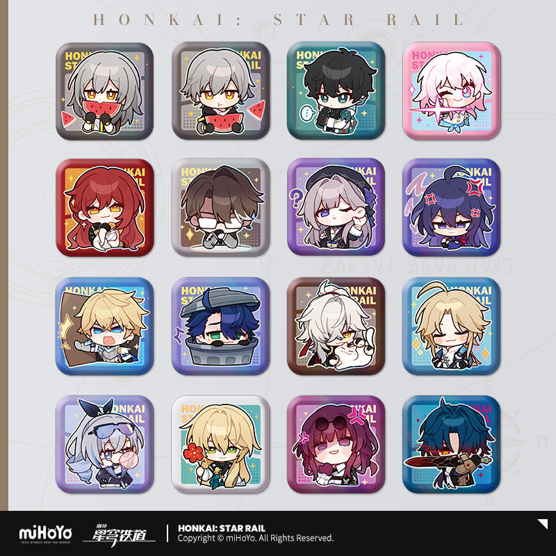 Badge [Honkai: Star Rail] - Série Emoticônes / Sticker vol.1 (plusieurs modèles)