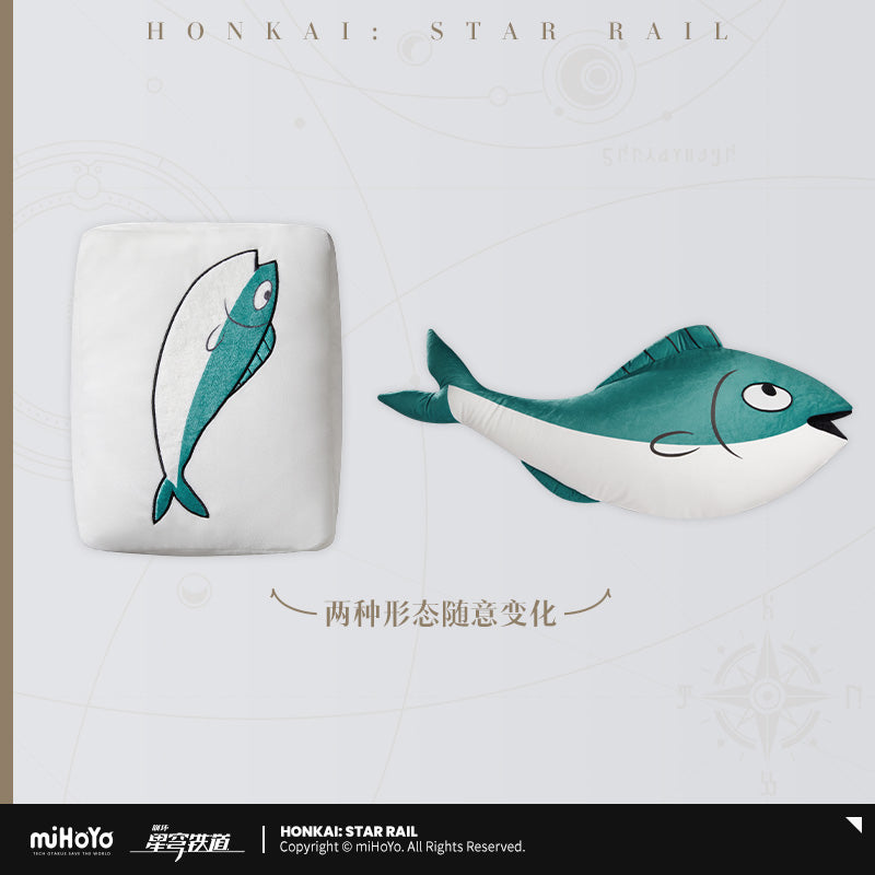 Peluche transformable [Honkai: Star Rail] - Qingque - Mahjong Tile / Blue Fish