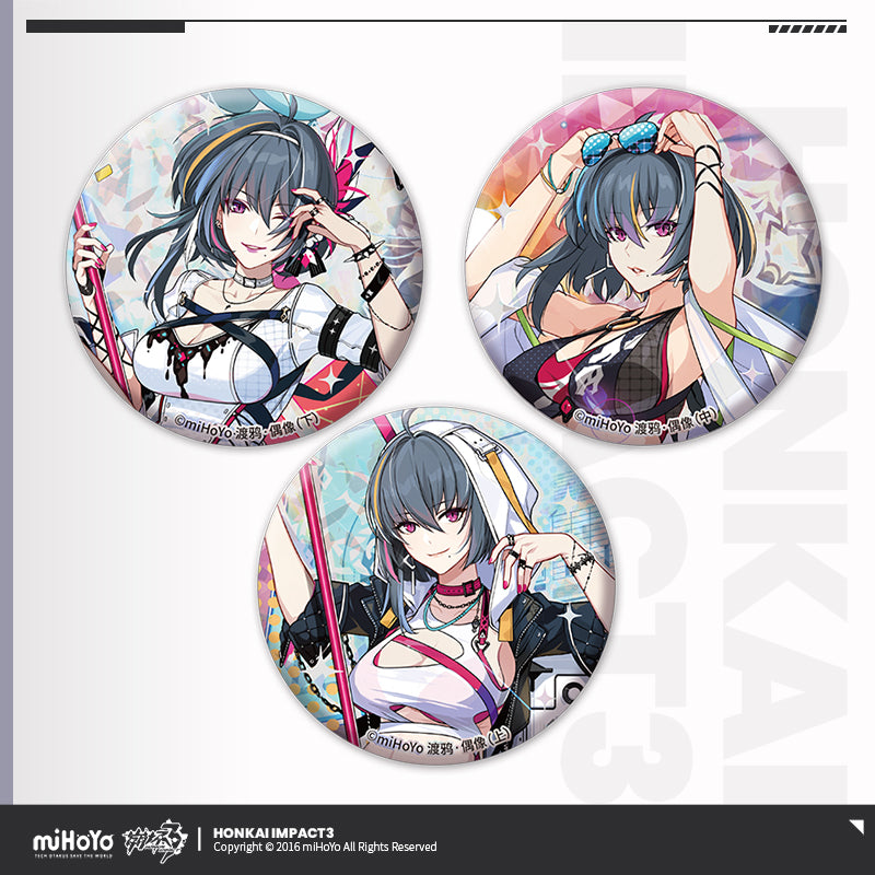 Set de 3 Badge [Honkai Impact 3rd] - Stigmata Series - Type K: Raven Idol