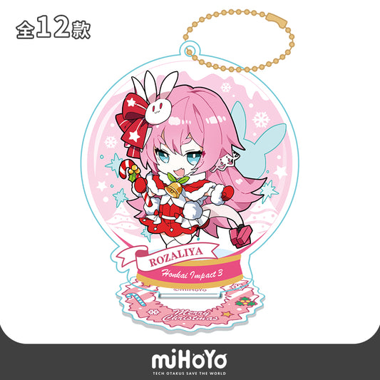 Acrylic Stand Strap [Honkai Impact 3rd] Rosalia - Xmas Snow Globe