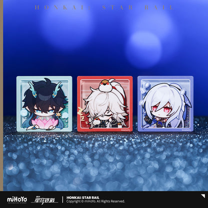 Glitter Fridge Magnet [Honkai: Star Rail] - Série Emoticônes / Sticker (plusieurs modèles)