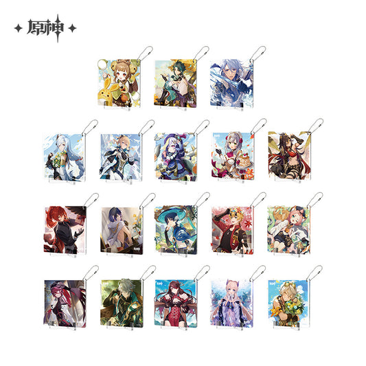 Acrylic strap / coaster avec standee [Genshin Impact] Fateful Day series (Plusieurs modèles)