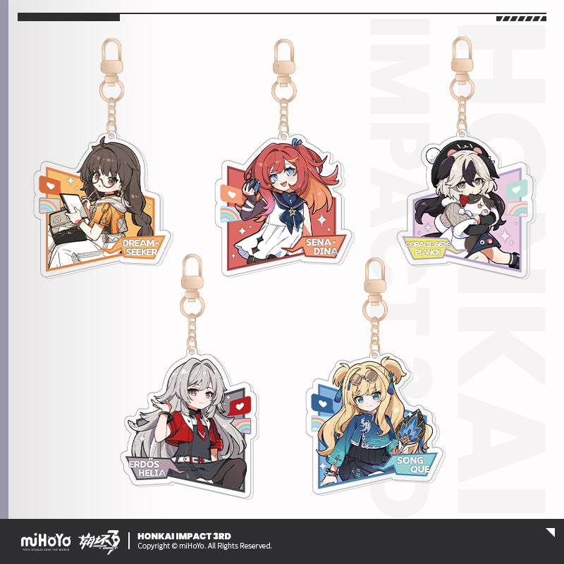 Acrylic Strap [Honkai Impact 3rd] - Part 2 - Chibi Tea Party - (Plusieurs Modèles)