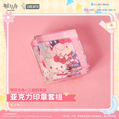 Acrylic Stamp / Tampon Set [Arknights] - Chibi - Sanrio Collab