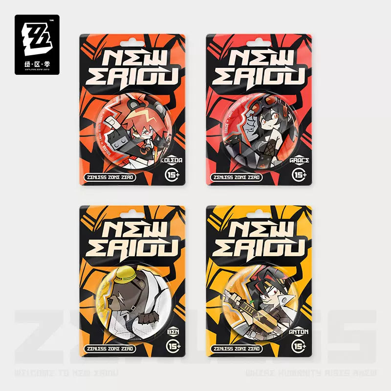 Badge [ZZZ Zenless Zone Zero] - Belobog Heavy Industries - Chibi Series (plusieurs modèles)