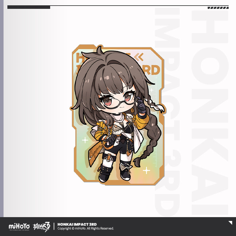 Carte impression laser [Honkai Impact 3rd] - Part 2 Chibi series - (Plusieurs Modèles)