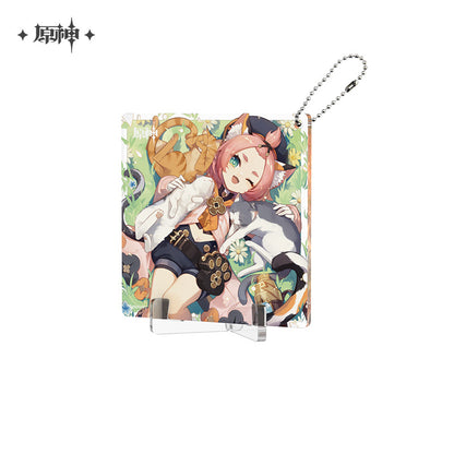 Acrylic strap / coaster avec standee [Genshin Impact] Fateful Day series (Plusieurs modèles)