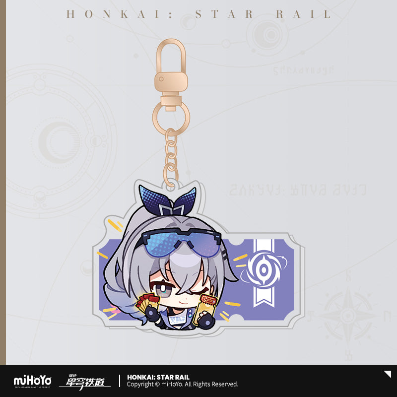 Acrylic Strap [Honkai: Star Rail] - Série Emoticônes / Sticker (plusieurs modèles)