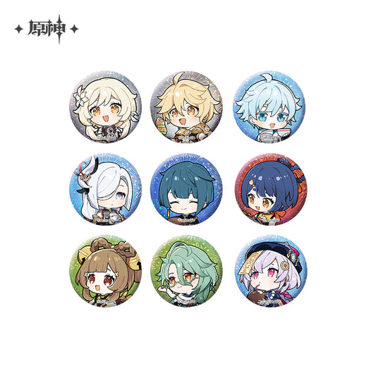 Mini Badge Set [Genshin Impact] - vol.1 - Chibi Scene Lantern Rite