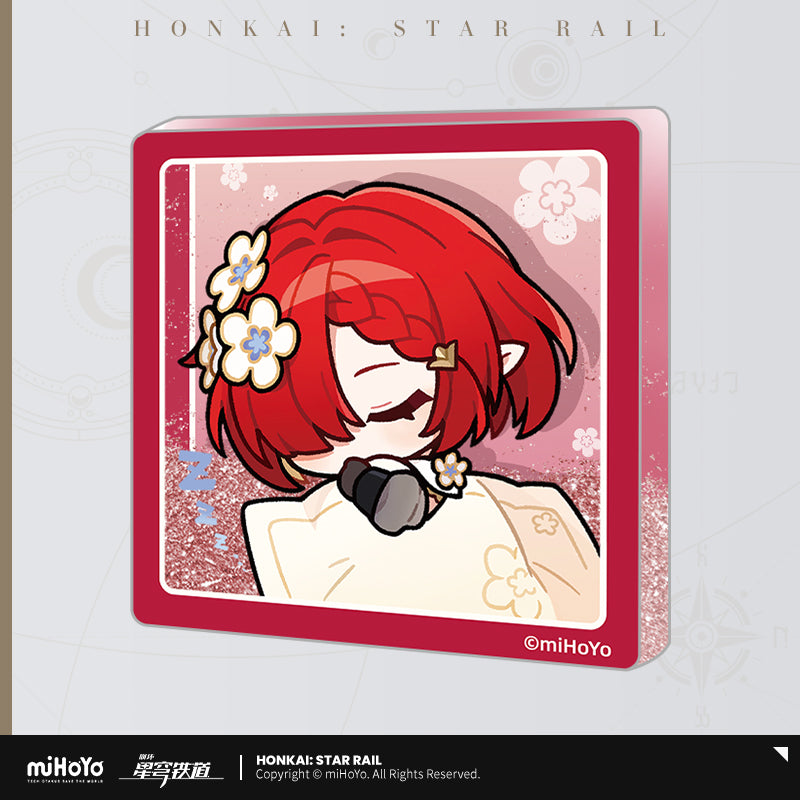 Glitter Fridge Magnet [Honkai: Star Rail] - Série Emoticônes / Sticker vol.4