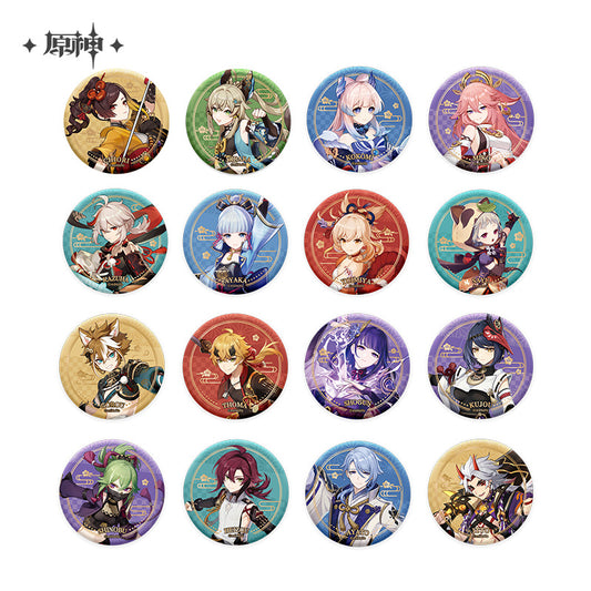 Badges [Genshin Impact] Inazuma (plusieurs modèles)