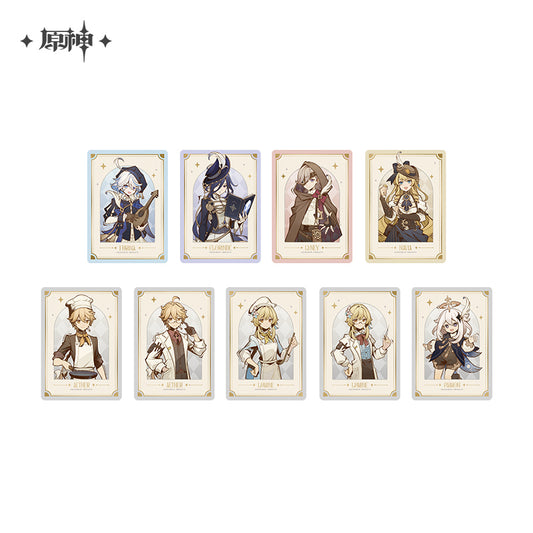 Full Set (Badge + Stand + Magnet) avec Carte Bonus [Genshin Impact] - Tabletop Troupe Pros (Plusieurs Modèles) (Copie)