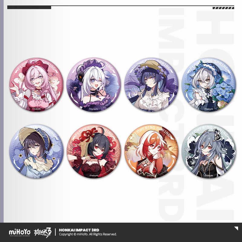 Badge [Honkai Impact 3rd] - Flowers Spring (plusieurs modèles)