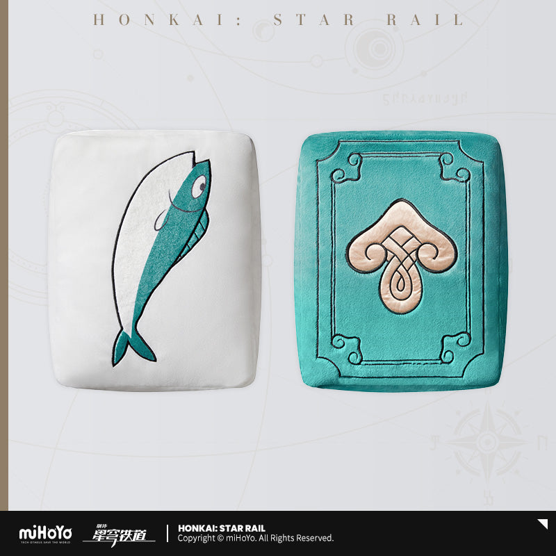 Peluche transformable [Honkai: Star Rail] - Qingque - Mahjong Tile / Blue Fish