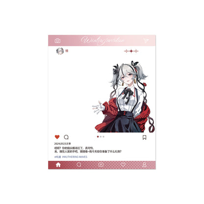 Carte PVC style Insta [Wuthering Waves] - Winter Invitation