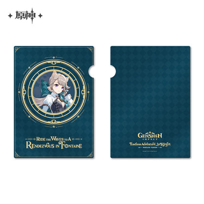 Clearfile A4 [Genshin Impact] - A rendez vous in Fontaine (Plusieurs modèles)- Genshin Offline Exhibition "Aventure sans fin en Teyvat / Endless adventure in Teyvat" [Fontaine]