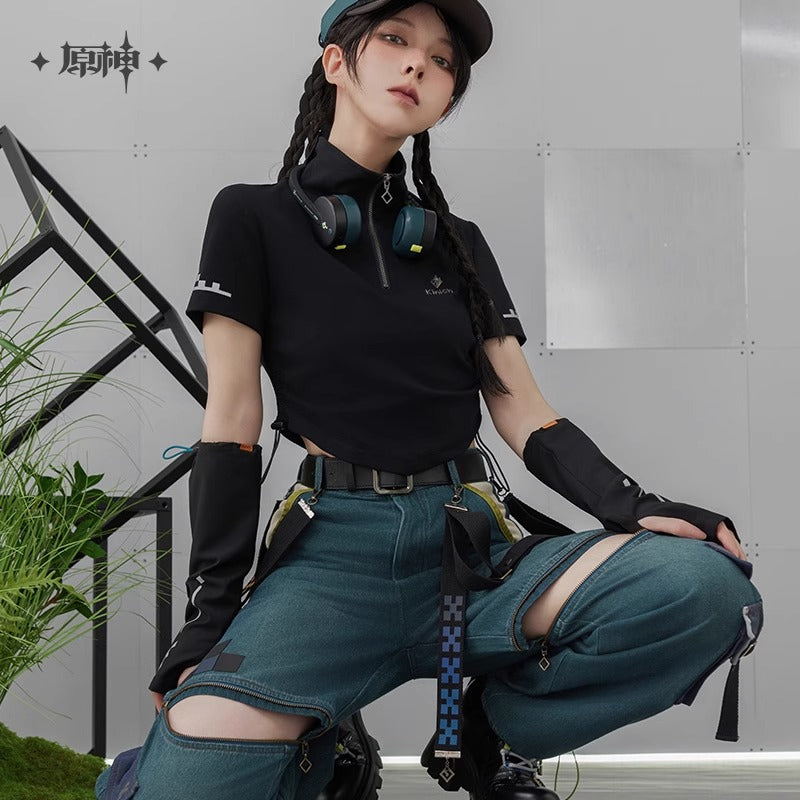 T Shirt Demi-Sleeve a Zip [Genshin Impact] - Kinich Impression Collection