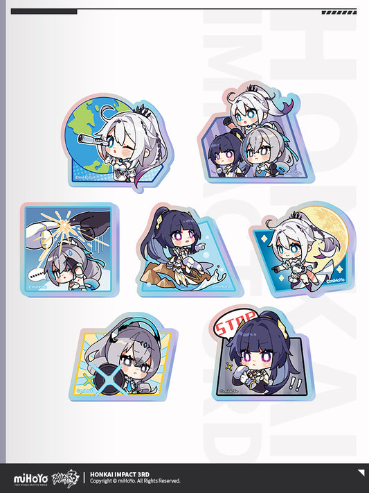 Badge Acrylic [Honkai Impact 3rd] collection HONKAI MEME (plusieurs modèles)