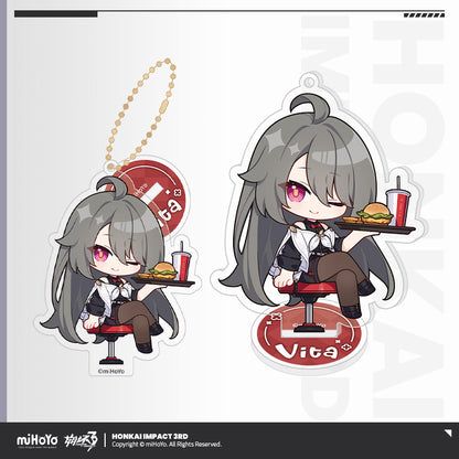 Acrylic Stand Keychain [Honkai Impact 3rd] - Chibi - Delicious Ship Series - KFC Collab General Product