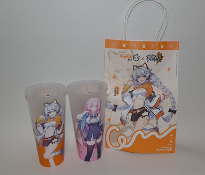 Set Gobelets et Sac en Papier [Honkai Impact 3rd] - Elysia / Kiana - CoCo Fresh Tea Collab