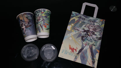 Set Gobelets et Sac en Papier [Honkai: Star Rail] - Firefly / Ruan Mei - LiHo Tea Collab