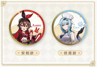 Badges [Genshin Impact] Collab Pizza Hut (plusieurs modèles)