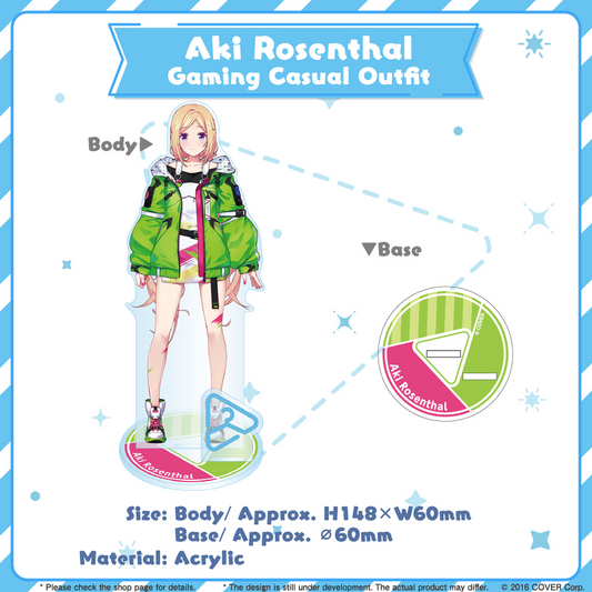 Acrylic Stand [Hololive Production] Aki Rosenthal Gaming Casual Outfit ver. - hololive closet