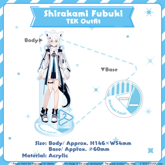 Acrylic Stand [Hololive Production] Shirakami Fubuki TEK Outfit ver. - hololive closet