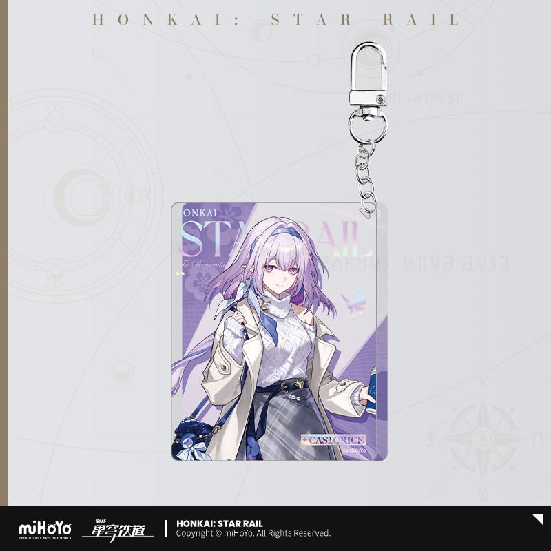 Acrylic Keychain [Honkai: Star Rail] - Train Travel series - Luckin Cafe Collab General Sale