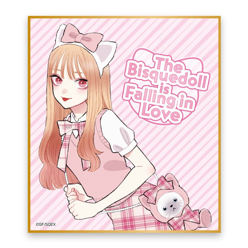 Shikishi [Sono Bisque Doll wa Koi o Suru online kuji] - Marin Kitagawa Pink Check - Online Lottery