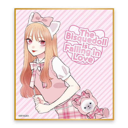 Shikishi [Sono Bisque Doll wa Koi o Suru online kuji] - Marin Kitagawa Pink Check - Online Lottery