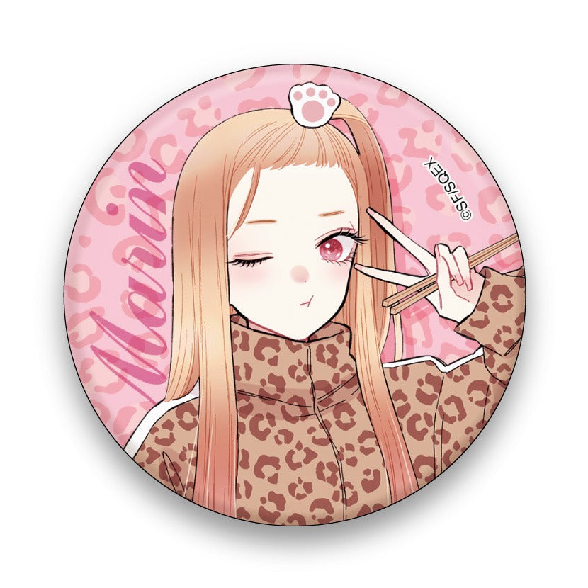 Badge [Sono Bisque Doll wa Koi o Suru online kuji] - Marin Kitagawa Leopard - Online Lottery