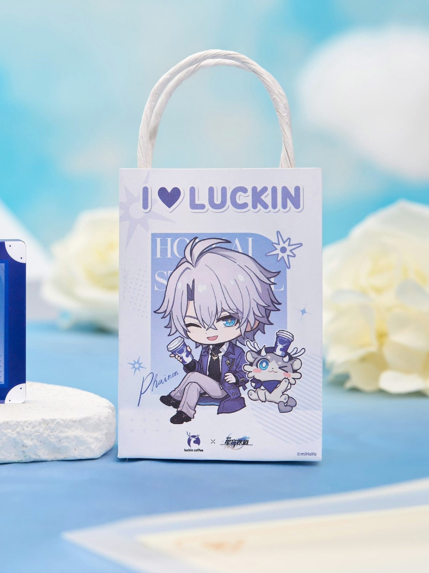 Mini Sac en Papier de Décoration [Honkai: Star Rail] - Phainon - Luckin Cafe Collab