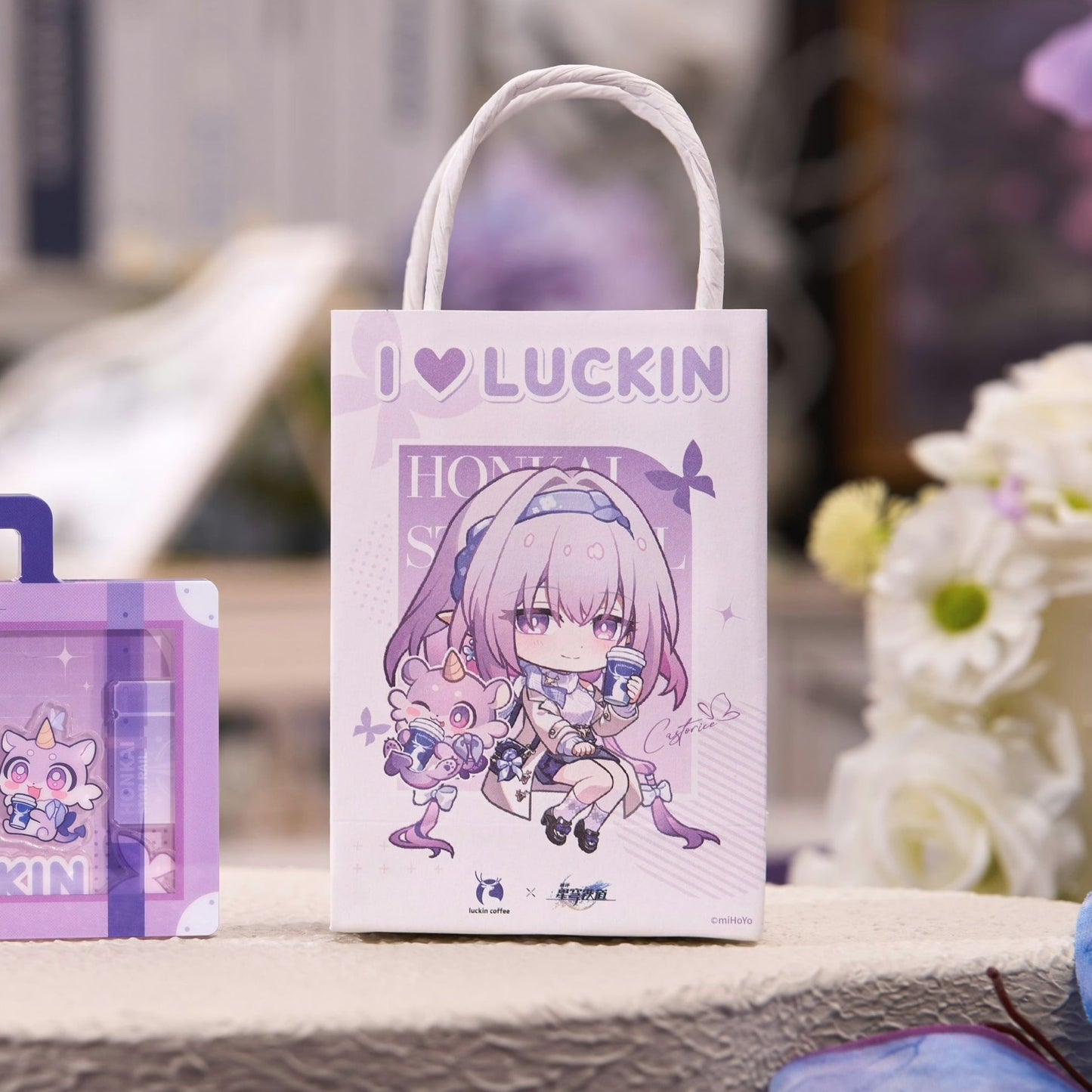 Mini Sac en Papier de Décoration [Honkai: Star Rail] - Castorice - Luckin Cafe Collab